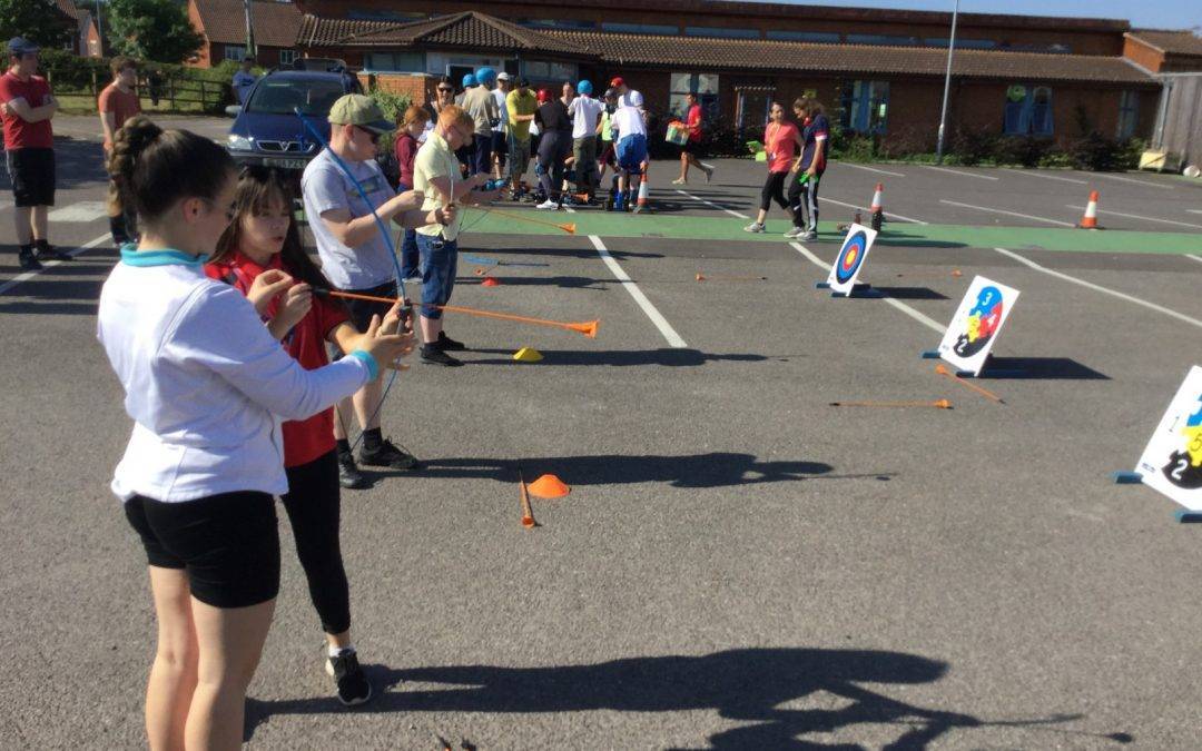 Students enjoy a sunny sports day at Fairfield Farm College
